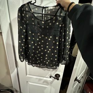 Polka dot blouse
